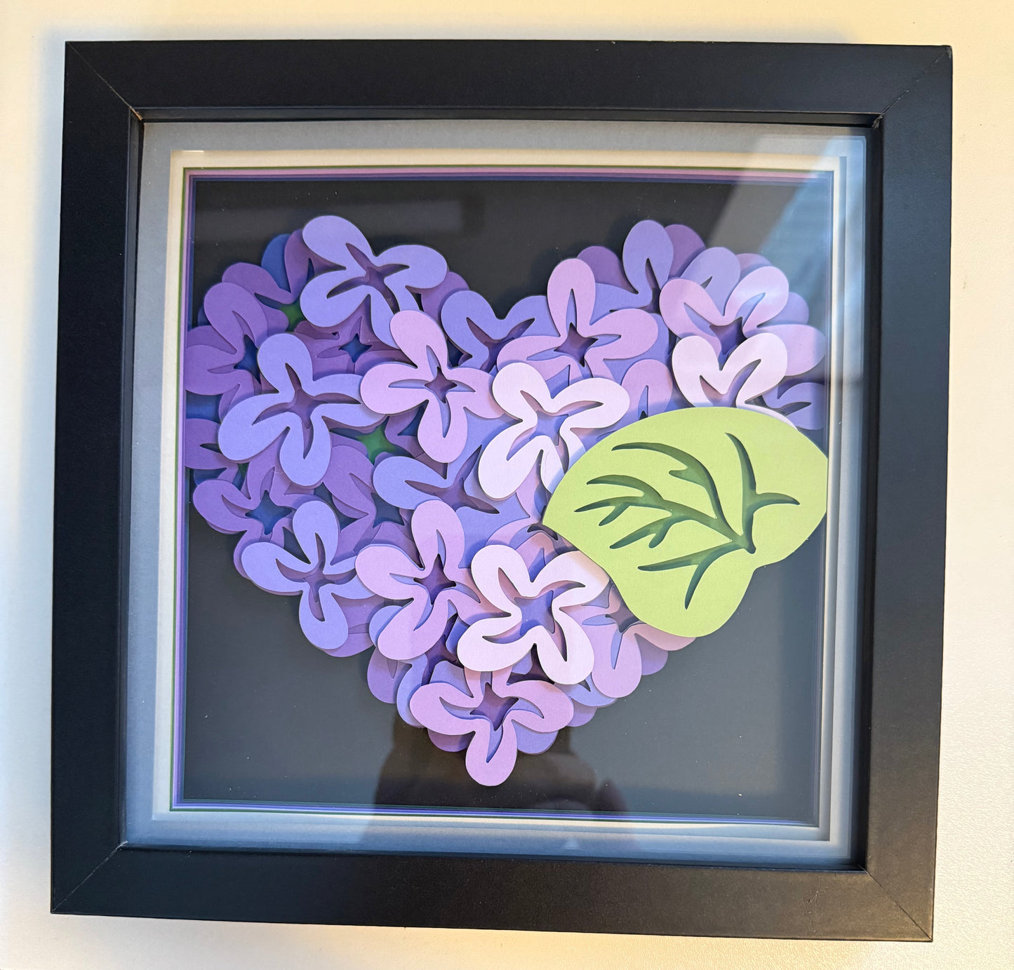 Lilac Heart Shadowbox