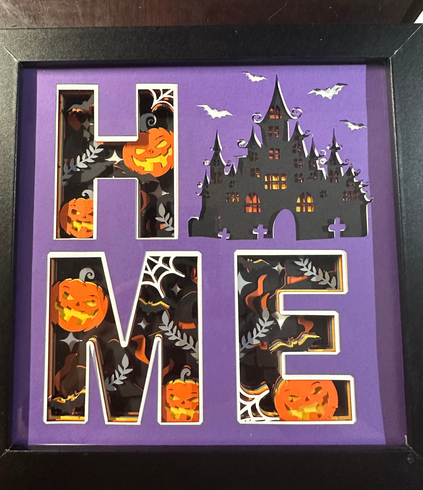 Halloween Home-Castle Shadowbox