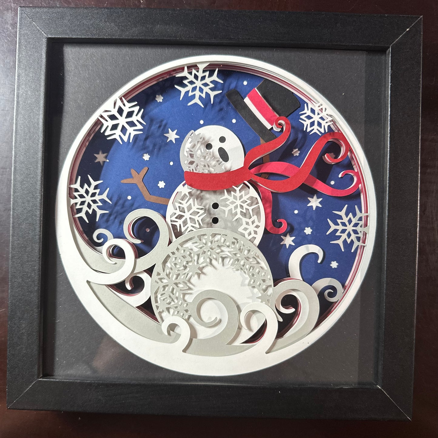 Snowman Shadowbox