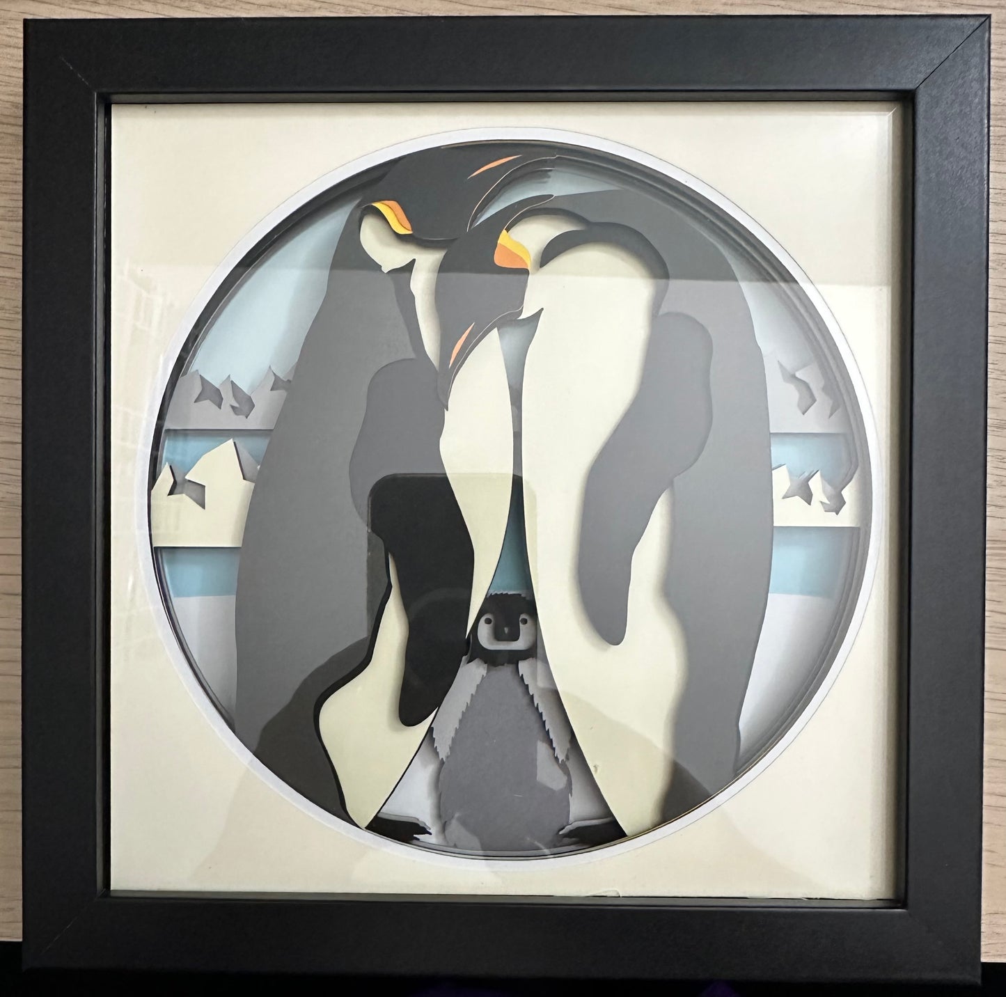 Emperor Penguins Shadowbox