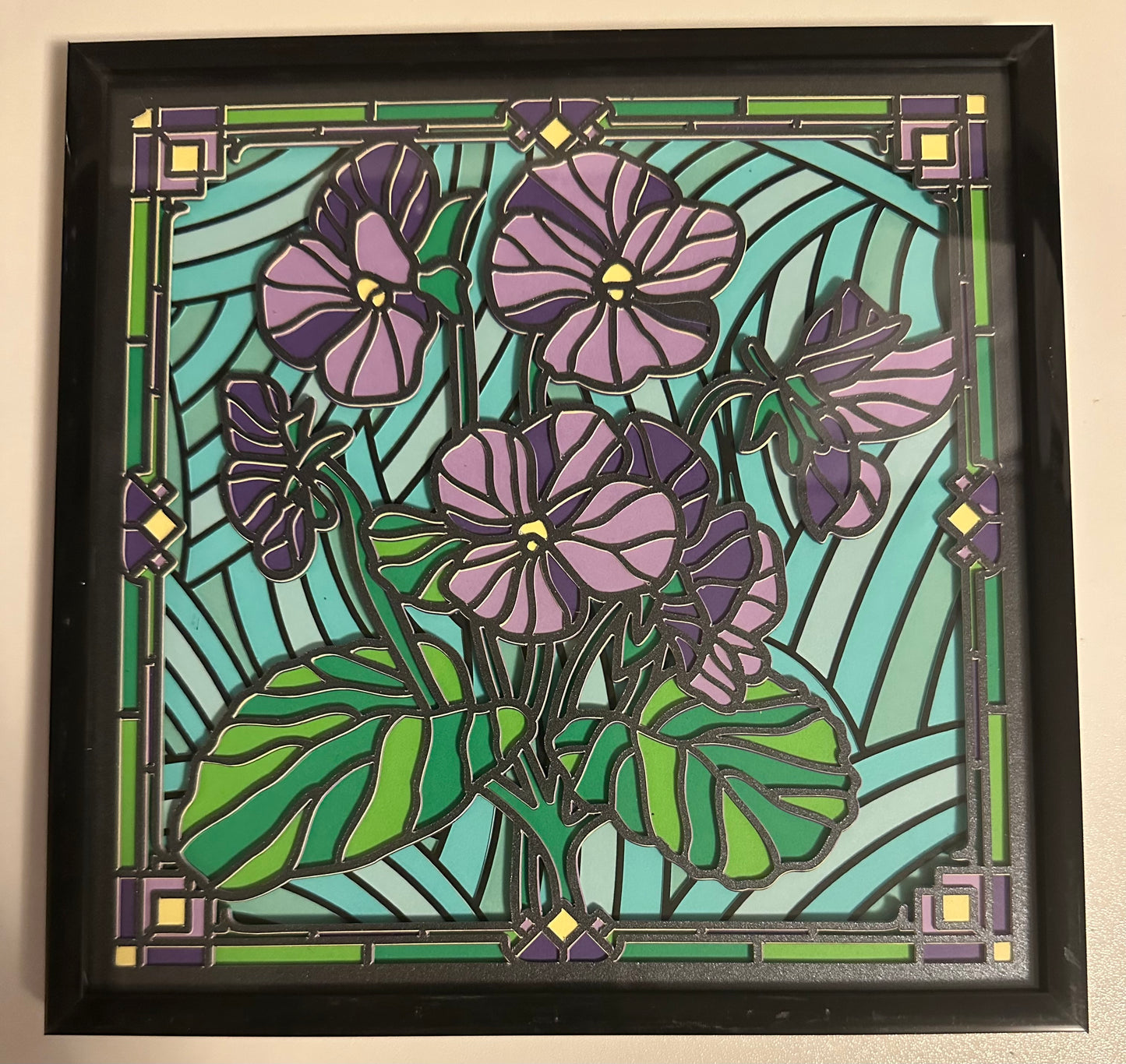 Violet Stained Glass