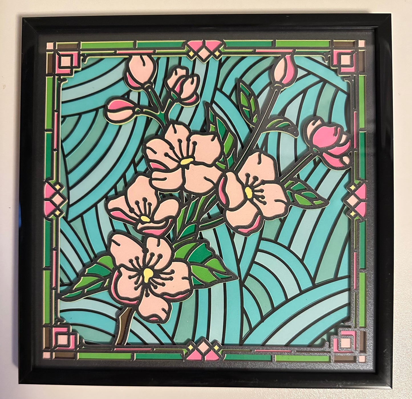 Cherry Blossom Stained Glass