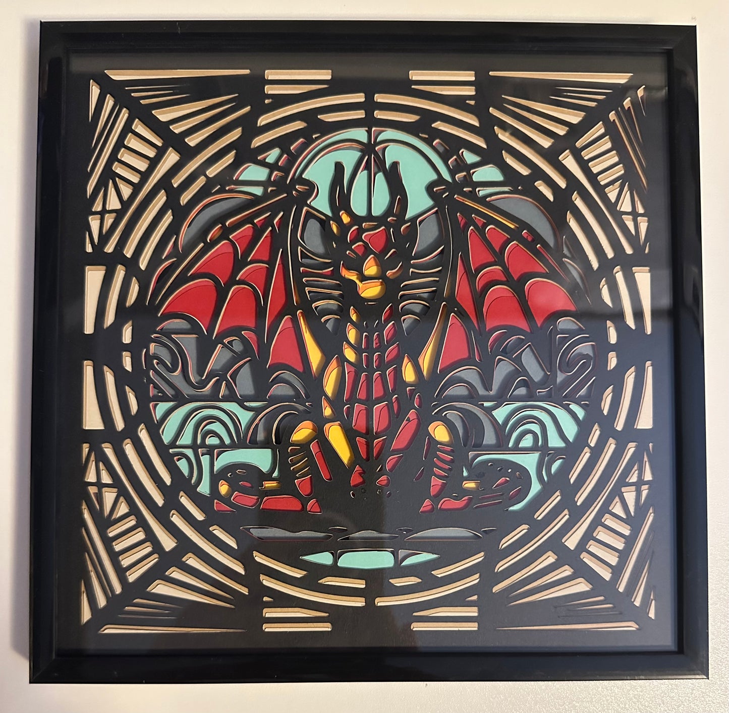 Gargoyle Dragon Stained Glass