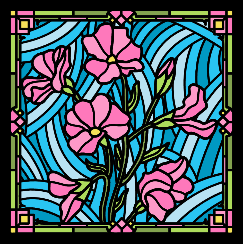 Sweet Pea Stained Glass