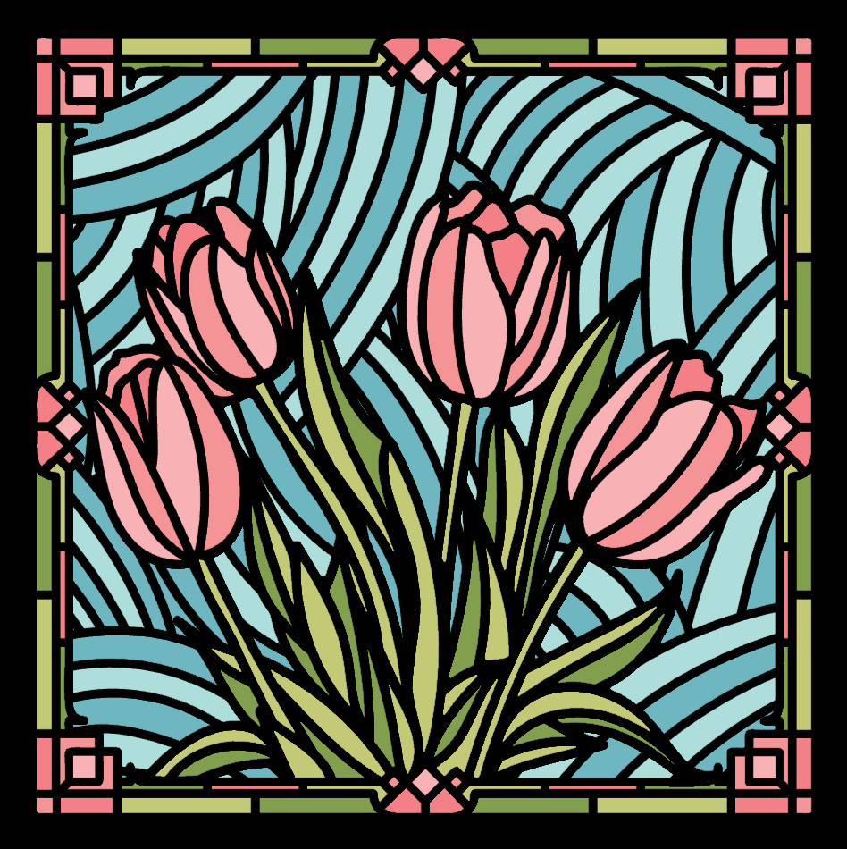 Tulip Stained Glass