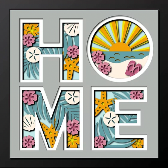 Beachy Shadowboxes
