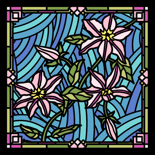 Clematis Stained Glass