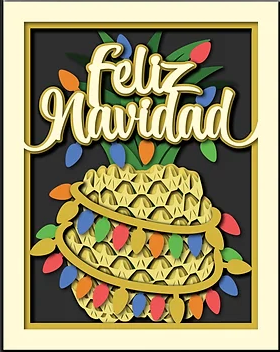 Feliz Navidad Shadowbox