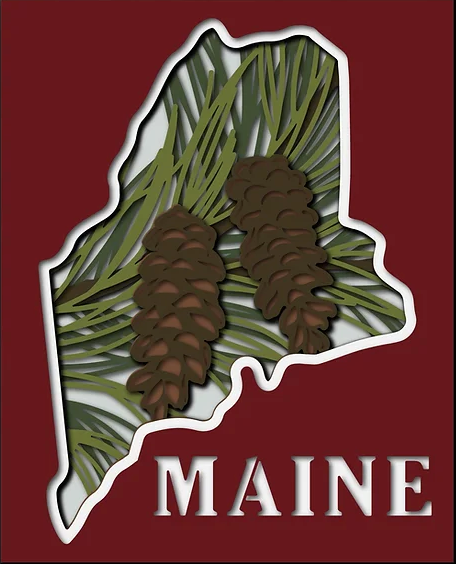 Maine State Shadowbox