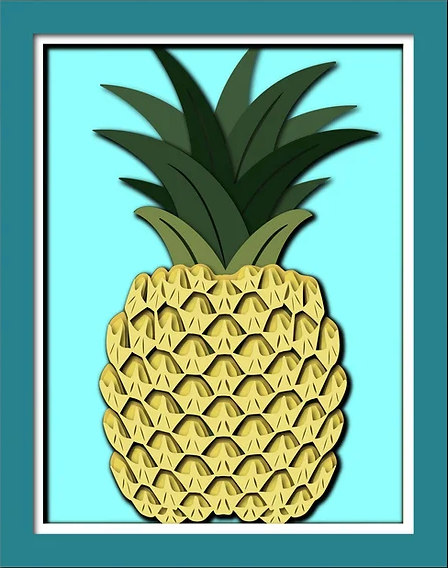 Pineapple Shadowbox