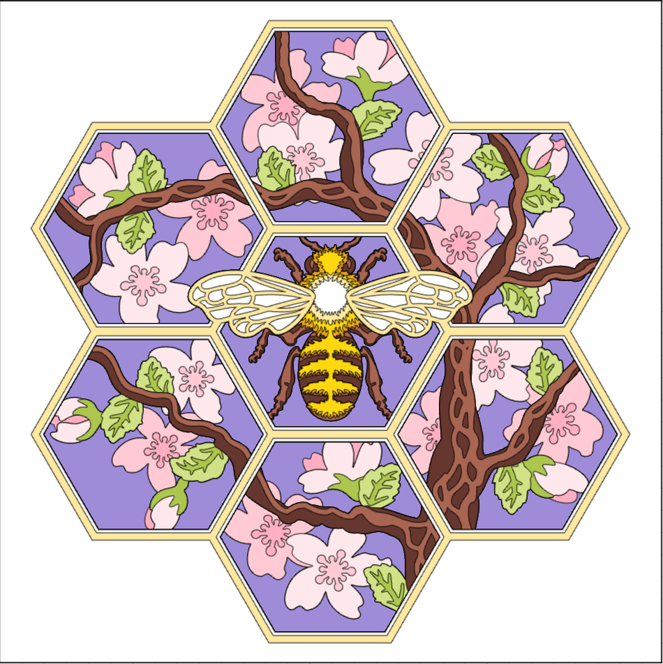 Bee Blossom Shadowbox