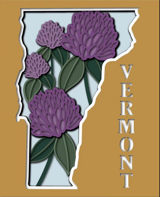 Vermont State Shadowbox