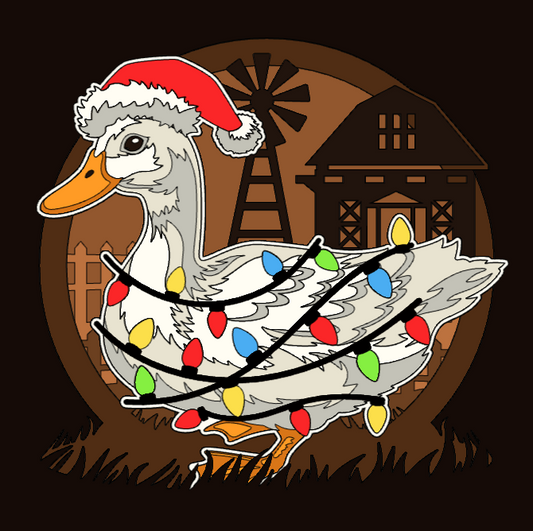 Christmas Duck Shadowbox