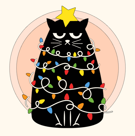 Black Cat With Star Shadowbox