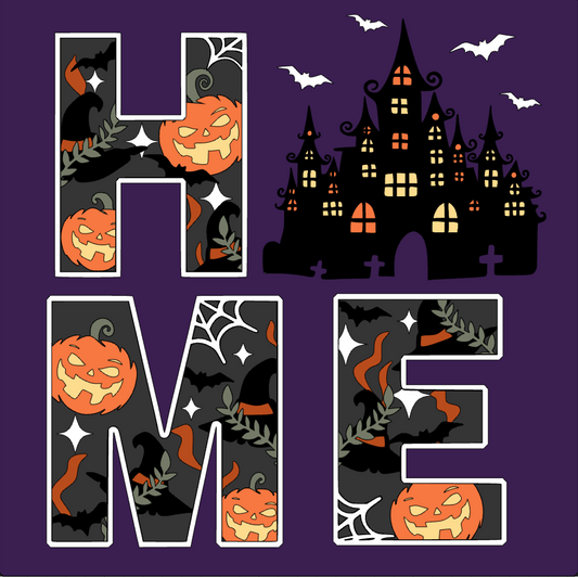 Halloween Home-Castle Shadowbox