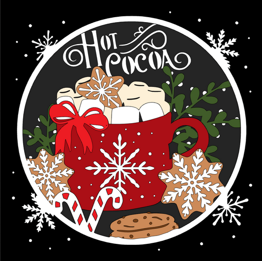 Hot Cocoa Shadowbox