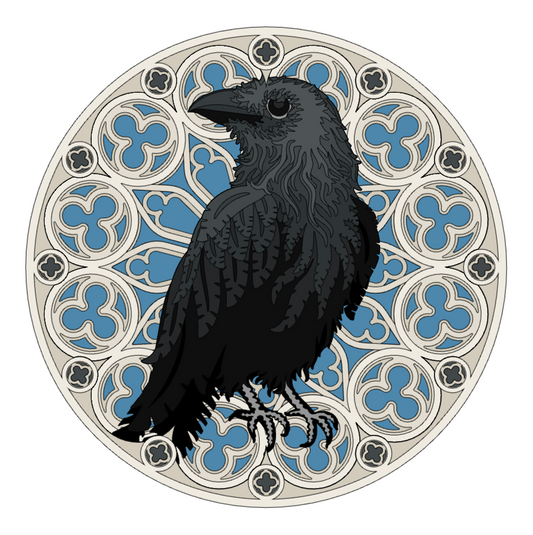 Gothic Crow Shadowbox