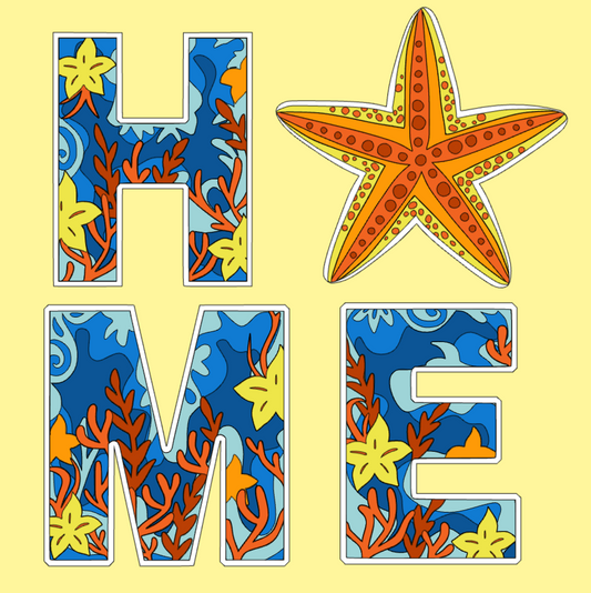 Home-Beach (Starfish) Shadowbox