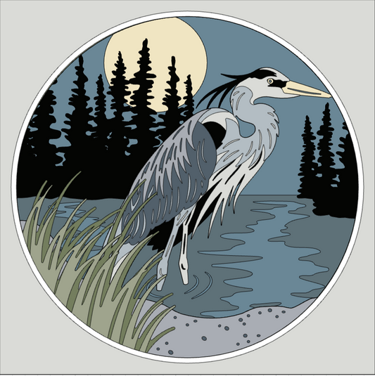 Blue Heron Shadowbox
