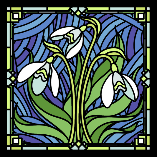 Snow Drop Stained Glass