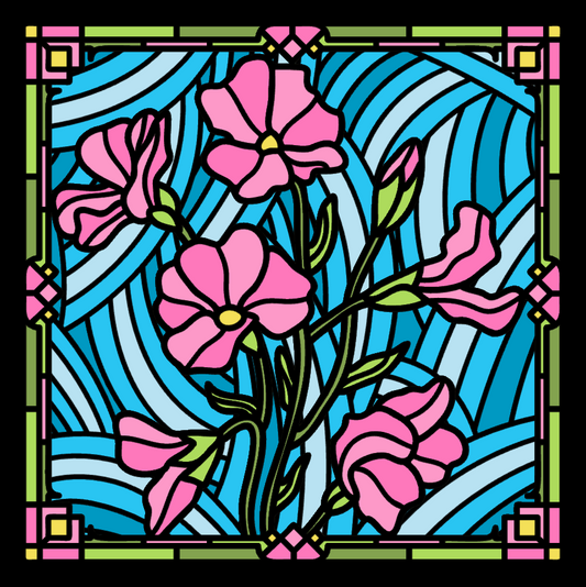 Sweet Pea Stained Glass