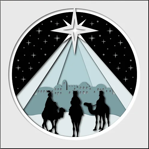 Three Wise Men Shadowbox