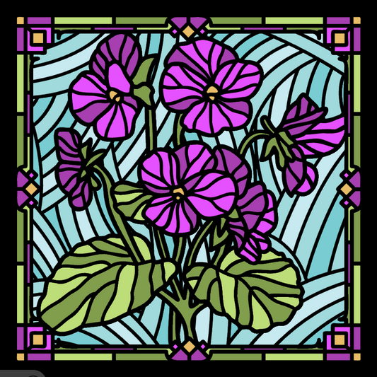 Violet Stained Glass