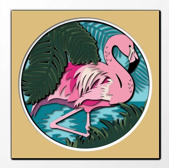 Flamingo Shadowbox