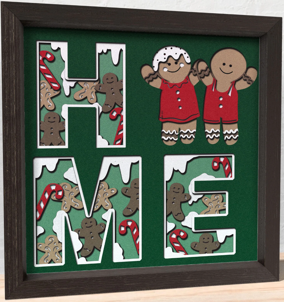 Home-Gingerbread Shadowbox