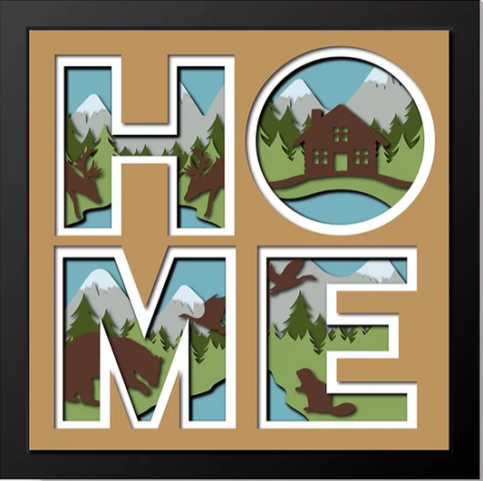 Home-Mountains Shadowbox