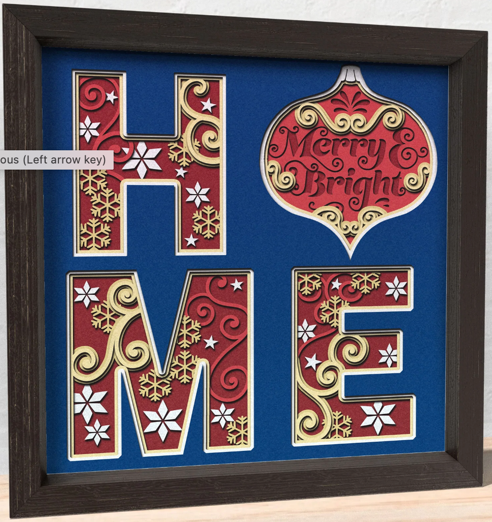 Home-Christmas Ornament Shadowbox