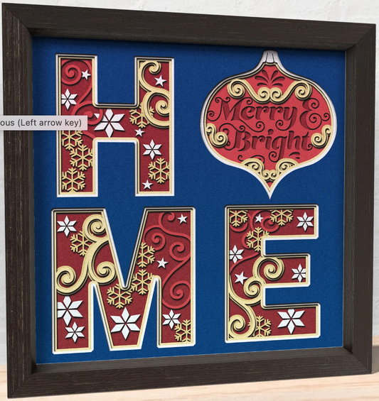 Home-Christmas Ornament Shadowbox