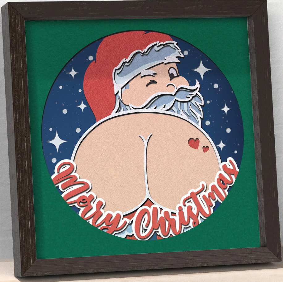 Whimsical Santa Shadowbox