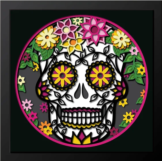 Sugar Skull/Day of the Dead Shadowbox