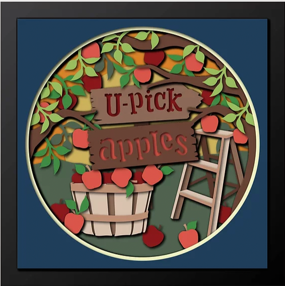 Apple Picking Shadowbox